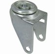 Caster; Swivel; 6" x 2"; Cast Iron; Hollow Kingpin (1/2" bolt hole); Zinc; Roller Brng; 375#; Tread Brake (Item #63279)