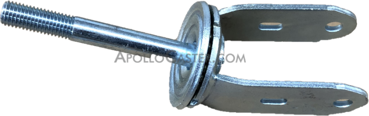 Yoke; Swivel; 6\" x 2\"; Threaded Stem; 3/4\"-10TPI x5-1/2\" (2\" threaded); Zinc; 1/2\" Bore; 2-1/2\" Hub Length; 1200# (Item #87893)