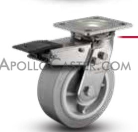 Yoke; Swivel; 6\" x 2\"; Plate (4\"x4-1/2\"; holes: 2-5/8\"x3-5/8\" slots to 3\"x3\"; 3/8\" bolt); Stainless; 1/2\" Bore; 2-7/16\" Hub Length; Total Lock; 3-yr Warranty (Item #87443)