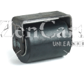 (image for) Roller Wheel; 2-1/4" x 2-3/4"; Rubber (Hard); Precision Ball Brng; 1/2" Bore; 3" Hub Length; 100#. Comes with welded-on metal Bracket. (Item #88958)