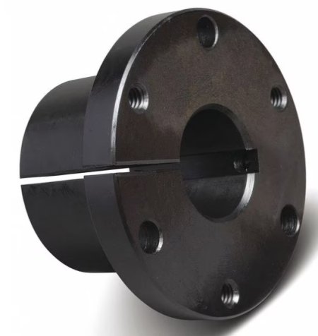 (image for) Drive Wheel; 10" x 2-1/2"; 95A PolyU on Cast Iron; QD Keyway Bushing; 1" Bore; 2-1/2" Hub Length; 2000#; USA Made (Item #87213)
