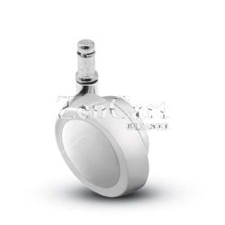 (image for) Caster; Ball; Swivel; 2-1/2"; Metal/ Zinc; Grip Ring; 7/16"x7/8"; Chrome; Reg or Bright; Acetyl/ Resin Brng; 100# (Item #69536)
