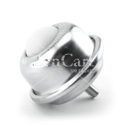 (image for) Ball Transfer; 1-1/2" Nylon ball; Threaded Stud; 3/8"-16TPI x 1"; Zinc-plated steel housing; 3-1/4" O.D.; 250#; 2-5/16" load height (Item #89431)