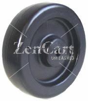 (image for) Wheel; 3" x 1"; Polyolefin; Plain bore Brng; 175#; 5/16" Bore; 1-3/16" Hub Length (Item #89926)