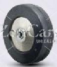 (image for) Wheel; 5x1-1/4; Conductive Rubber; Precision Ball Brng; 260#; 3/8 Bore; 1-1/4 Hub Length (Item #89320)