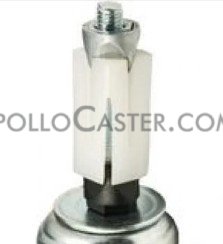 Expandable Adapter Kit; Round; For 1.14\"-1.29\" ID tubing; Use with Medcaster NG Series Hollow Kingpin. Comes w/ Zinc Bolt (Item #87070)