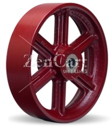 (image for) Wheel; 16" x 3"; Cast Iron; Roller Brng; 1-1/4" Bore; 3-1/4" Hub Length; 2500# (Item #88249)