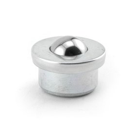 (image for) Ball Transfer; 5/8" carbon steel ball; Round drop-in Base; 15/16" diam base x 7/16" deep; Carbon Steel housing; 35#; 3/8" load height (Item #89244)