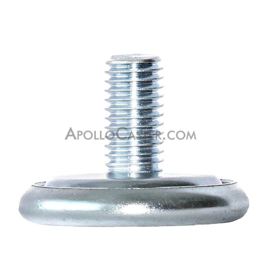 Glide; Base is 3/8\" x 2\"; Threaded Stem (1/2\"-13TPI x2\"); Zinc-coated steel; non-swiveling; 250# (Item #87415)