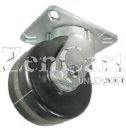 (image for) Caster; Swivel; 12" x 3-1/2"; Phenolic; Plate (6-1/4"x7-1/2": holes: 4-1/8"x6" slotted to 4-1/2"x6-1/8"; 1/2" bolt); Zinc; Roller Brng; 4000#; Kingpinless (Item #65762)