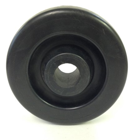 (image for) Caster; Swivel; 6" x 2"; Polyolefin; Threaded Stem (1/2"-13TPI x 1-1/2"); Zinc; Plain bore; 375#; Brake (Item #63134)