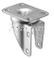(image for) Yoke; Swivel; 5" x 1-1/4"; Top Plate (2-5/8"x3-3/4"; holes: 1-3/4"x2-3/4" slotted to 3"; 5/16" bolt); Zinc; 3/8" Bore; 325#; Dust Cover (Mtl) (Item #89012)