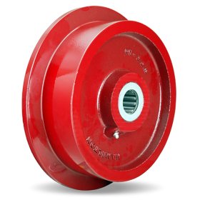 (image for) Wheel; 10" x 2-1/2"; (12" x 3-1/8" with flange); Single Flange; Cast Iron; Plain bore; 1-15/16" Bore; 3-1/4" Hub Length; 5400# (Item #87562)
