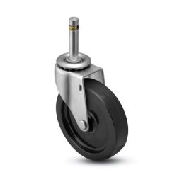 Caster; Swivel; 3" x 13/16"; Polyolefin; Grip Ring (7/16" x 7/8"); Zinc; Plain bore; 120# (Item #65128)