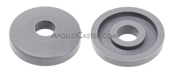 (image for) Tubing Bumper; 3-1/2\" Diameter; 3/4\" Height; Rubber; Fits onto 1\" O.D. Tubing (Item #87366)