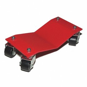 (image for) Dolly; 16" x 8"; Metal; Painted (Red); 1500#; 4 swivel casters, each 2" x 1-11/16" (Item #87655)