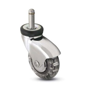(image for) Caster; Swivel; 3" x 15/16"; Polyurethane; Grip Ring (7/16" x 7/8"); Chrome; Precision Ball Brng; 120# (Item #69969)