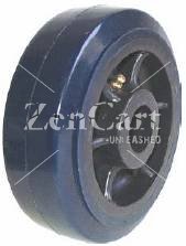 (image for) Wheel; 5" x 1-1/2"; PolyU on PolyO (Blue); Plain Bore; 550#; 1-3/16" bore; 1-5/8" Hub Length (Item #88921)