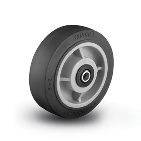 (image for) Wheel; 6" x 2"; Thermoplastized Rubber (Gray); Roller Brng; 3/4" Bore; 2-7/16" Hub Length; 550# (Item #88046)