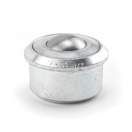 (image for) Ball Transfer; 1-3/16" Steel ball; Round Drop-in Base (1-3/4" x15/16"); Steel housing; 750#; 17/32" load height (Item #88507)