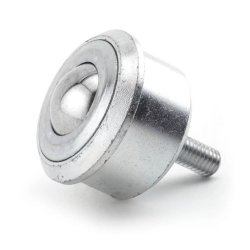 Ball Transfer; 1-3/16"; Stainless Steel ball matl; Threaded Stem (3/8"-16TPI x 1"); Stainless Steel housing; 750#; 17/32" load height; Hi temp (400 deg) (Item #87652)