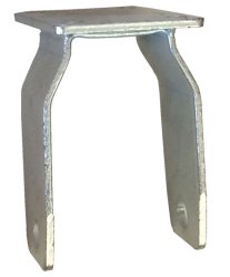 Yoke; Rigid; 6" x 1-1/4"; Plate (3-1/8"x4-1/8"; holes: 1-3/4"x3" slots to 2-3/8"x3-3/8"; 3/8" bolt); 3/8" Bore; 1-9/16" Hub Length; 350# (Item #87428)