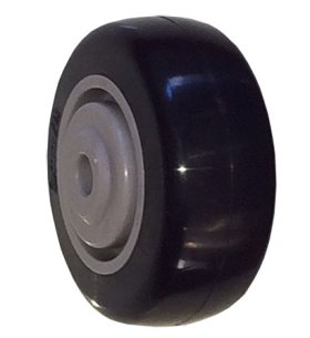 (image for) Wheel; 3" x 1-1/4"; PolyU on PolyO (Blue); Precision Ball Brng; 3/8" Bore; 1-5/8" Hub Length; 250# (Item #89022)