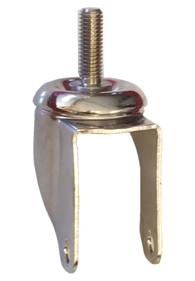 Yoke Axle & Nut; Swivel; 4\" x 1-1/4\"; Threaded Stem (1/2\"-13TPI x 1-1/2\"); Stainless; 3/8\" Bore; 1-9/16\" Hub Length; 300# (Item #88578)