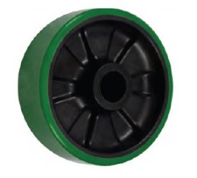 (image for) Wheel; 6" x 2"; PolyU on Nylon (Color Varies); Plain bore; 1-3/16" Bore; 2-3/16" Hub Length; 1200# (Item #87932)