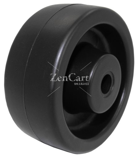 (image for) Wheel; 5" x 2"; Polyolefin; Delrin Bushing; 3/4" Bore; 2-7/16" Hub Length; 800# (Item #88686)