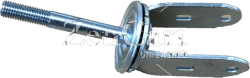 (image for) Yoke; Swivel; 6" x 2"; Threaded Stem; 3/4"-10TPI x5-1/2" (2" threaded); Zinc; 1/2" Bore; 2-1/2" Hub Length; 1200# (Item #87893)