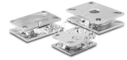 (image for) Turntable; 2.78"" Tall; 1/2" Steel Plates (6-1/4"x7-1/2"); 3/4" Ball Bearings; 4-1/2" Kingpinless Swivel; Zinc; 9500#; Made in USA (Item #87567)