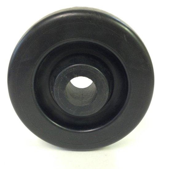 Wheel; 5\"x2\"; HD Polyolefin; Delrin Bushing; 1/2\" Bore; 2-7/16\" Hub Length; 800# (Item #89312)