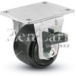 (image for) Caster; Rigid; 3x1-13/16; Glass/ Nylon; Top Plate (3-1/8x4-1/8; holes: 2-3/8x3-3/8; 5/16 bolt); Zinc; Precision Ball Brng; 700#; Sure-Lok brake (Item #67036)