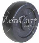 (image for) Wheel; 4" x 1-1/4"; Glass/ Nylon Hi-Temp (Bk); Plain Bore; 3/8" Bore; 1-5/8" Hub Length; 700#; High Temp Moist (490 cont to 550 deg intermittent) (Item #87522)