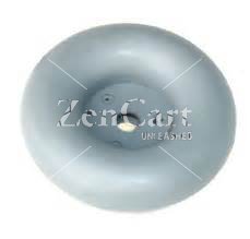 (image for) Caster Bumper; 3-1/4" Diameter; 1" Height; Rubber; 5/16" Hole; Equipped with steel insert. Generally used on the Ends of tubular handles on carts. (Item #88361)