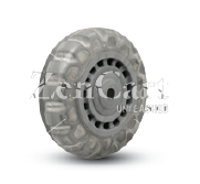 (image for) Wheel; 3" x 1"; Polyurethane (Clear); Ball Brng; 1/4" Bore; 1-3/16" Hub Length; 175# (Item #88184)