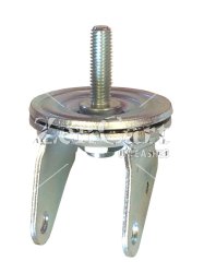 (image for) Yoke; Swivel; 3" x 1-3/4"; Threaded Stem (5/8"-11TPI x 1-3/4"); Zinc; 1/2" Bore; 1-7/8" Hub Length; 1000# (Item #88858)