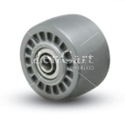 (image for) Wheel; 3" x 1-13/16"; Urethane (One Piece Solid); Roller Brng; 7/16" Bore; 2-1/16" Hub Length; 1000# (Item #87939)