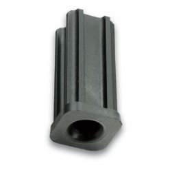 Caster Socket (Square); Grip Ring: 0.892" O.D. x 7/16" I.D.; fits connectors up to 1-1/2" long. For 1" 16ga square tubing or 61/64" I.D. Round tubing. (Item #89261)