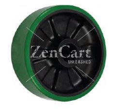 (image for) Wheel; 8" x 2"; PolyU on Nylon; Plain bore; 1-3/16" Bore; 2-3/16" Hub Length; 1400# (Item #88305)