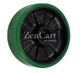 (image for) Wheel; 5" x 2"; PolyU on Nylon (Color Varies); Plain bore; 1-3/16" Bore; 2-3/16" Hub Length; 1000# (Item #87933)