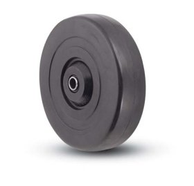 (image for) Wheel; 2-1/2" x 15/16"; Rubber (Soft; non-marking); Plain bore; 5/16" Bore; 1-1/4" Hub Length; 150# (Item #87491)
