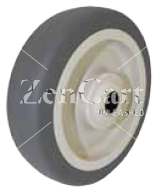 (image for) Wheel; 4" x 1-1/4"; PolyU on PolyO (Gr/Bg); Plain bore; 3/8" Bore; 1-9/16" Hub Length; 275# (Item #88611)