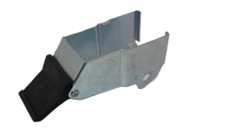 (image for) Caster; Swivel; 8" x 2"; Phenolic; Plate (4-1/2"x6-1/4"; holes: 2-7/16"x4-15/16" slots to 3-3/8"x5-1/4"; 1/2" bolt); Roller Brng; 1400#; Kingpinless; Pedal Brk (Item #62882)