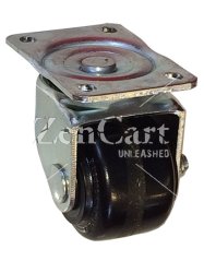 (image for) Caster; Swivel; 3-1/4" x 2"; Phenolic; Plate; 4"x4-1/2"; holes: 2-5/8"x3-5/8" (slots to 3"x3"); 3/8" bolt; Zinc; Roller Brng; 700# (Item #69248)