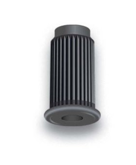 (image for) Socket; Grip Ring: .924" O.D. x 7/16". Beige plastic; 1" Round tubing; 18 ga; fits 7/16" connectors up to 1-7/8" long. (Item #89896)