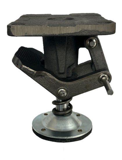 Floor Lock; For 6\" Casters; Extended: 8-1/2\"; Plate (5-1/4\"x7-1/4\"; holes: 3-3/8\"x5-1/4\" slotted to 4-1/8\"x6-1/8\"; 1/2\" bolt); Use with 6\" extreme duty casters. (Item #88848)