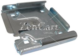 (image for) Caster Quck Attach Pad; bolt-on holes 1-1/2"x2" (may vary); Zinc plated Steel; fits 2-3/8"x3-5/8" plates; Snap In style. Adds 3/8" load height to caster. (Item #89279)