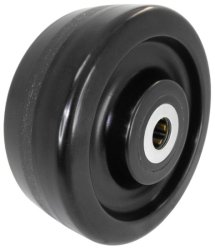 (image for) Caster; Swivel; 6" x 3"; Phenolic; Plate (4-1/2"x6-1/4"); Tprd Rlr Brng; 2000#; Kingpinless; Pos Lock; Face Contact Brake (Item #63597)